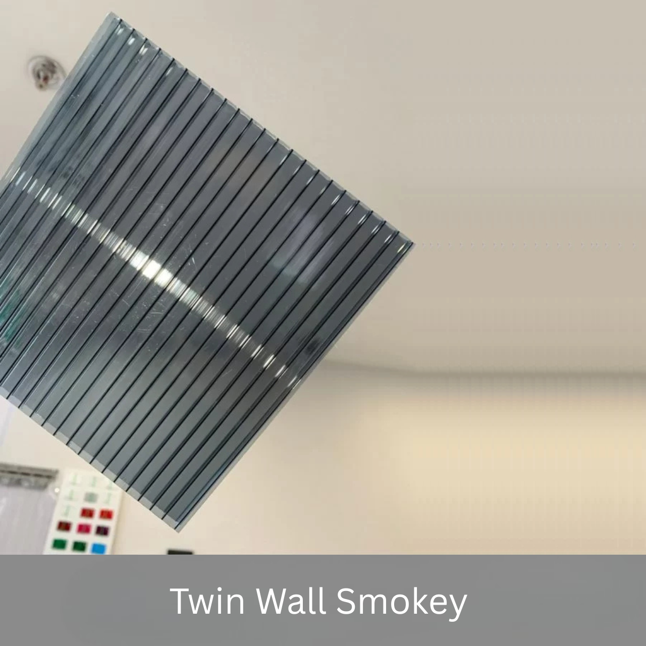 Poly-carbonate Twin Wall Smoky (Blue)