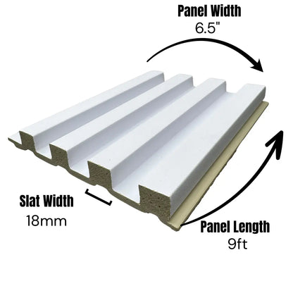 WPC Solid Wall Panels – 18mm | 6.5" x 9ft