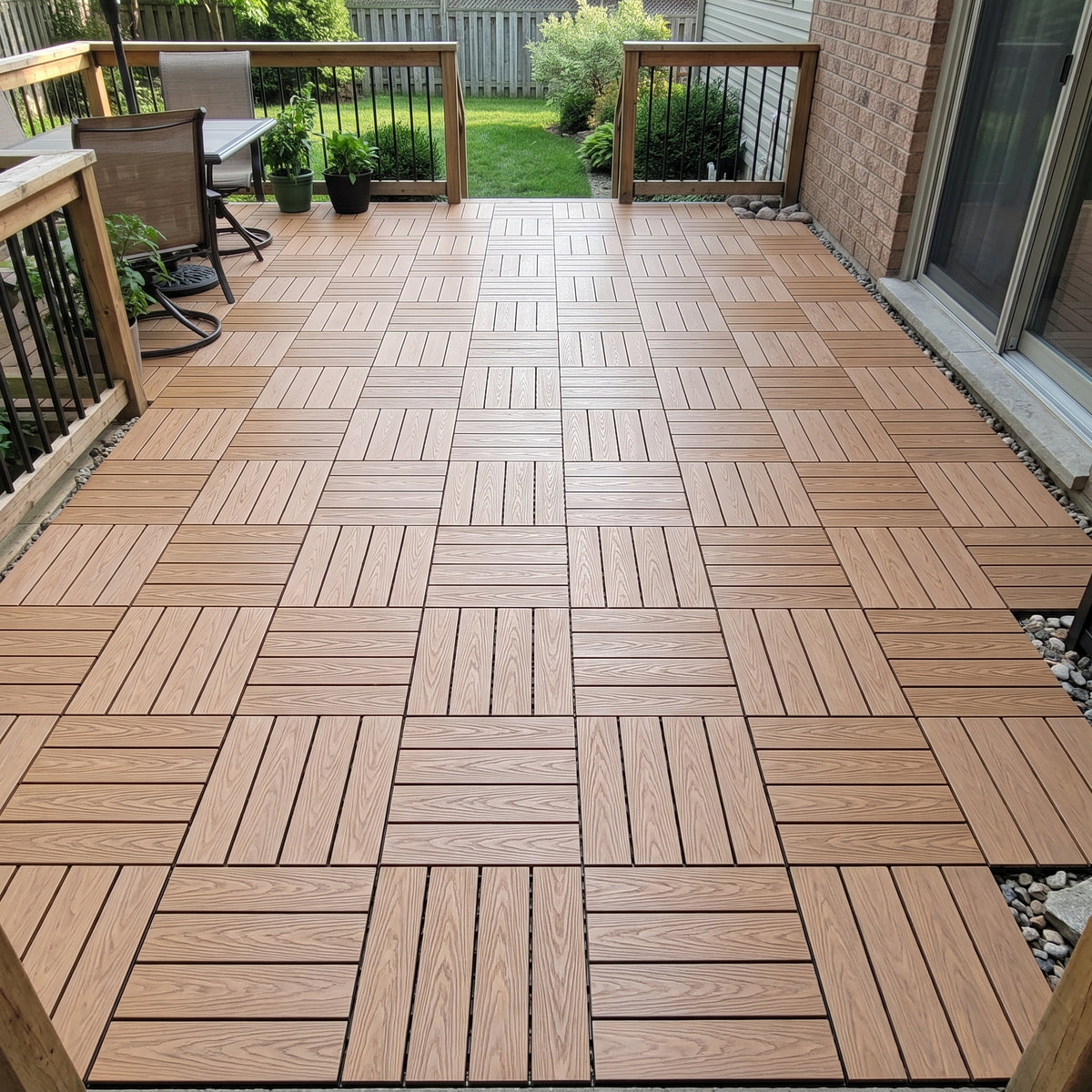 WPC Interlocking Decking Tiles (Box of 10)