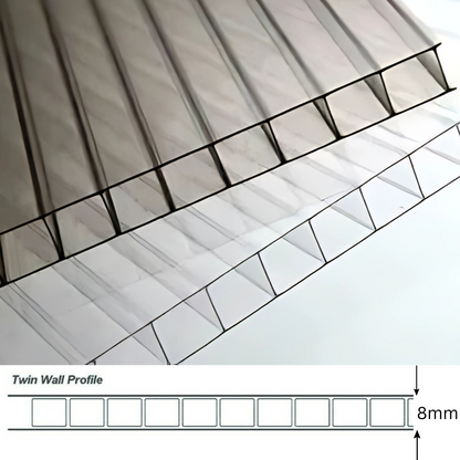 Poly-carbonate Twin Wall Bronze (Brown)