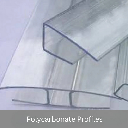 Polycarbonate Profiles For 10mm Sheets (Connectors and End caps)