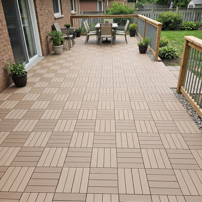 WPC Interlocking Decking Tiles (Box of 10)