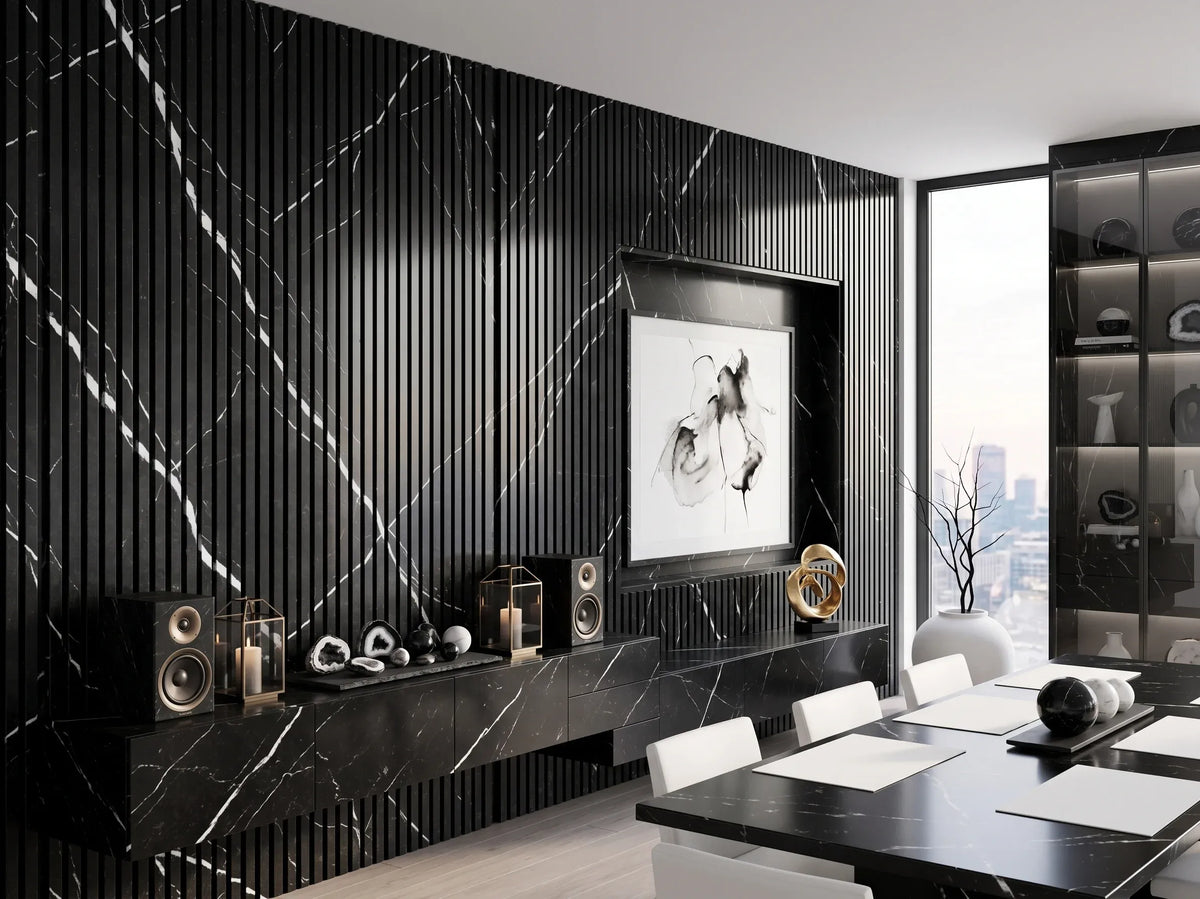 WPC_Fluted_Gold_White_Panel_Installation