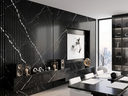 WPC_Fluted_Gold_White_Panel_Installation