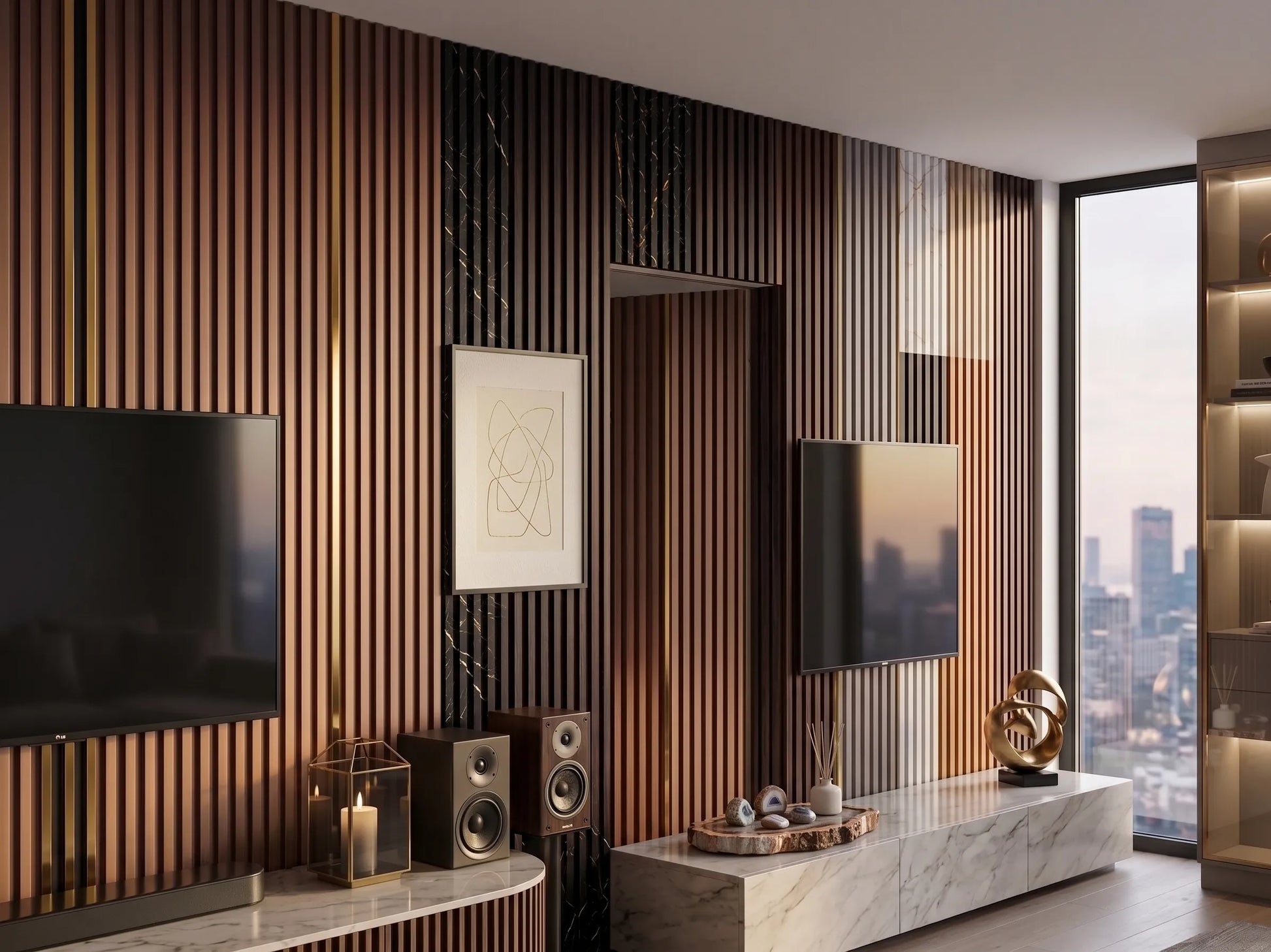 WPC_Fluted_wall_Panels_collection_installation