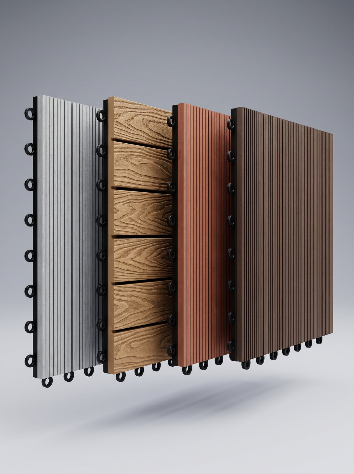 WPC Interlocking Decking Tiles (Box of 10)