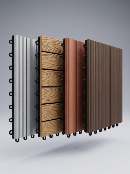 WPC Interlocking Decking Tiles (Box of 10)