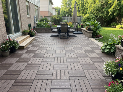 WPC Interlocking Decking Tiles (Box of 10)