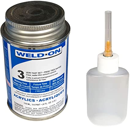 Weld-on 3 (VERY FAST SET) Molecular bond glue liquid