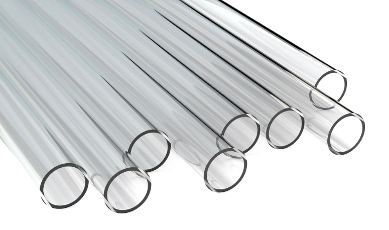 Clear Acrylic Round Tubes Extruded (6ft Long)